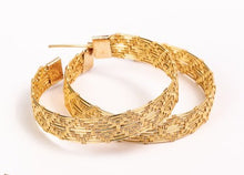 Load image into Gallery viewer, Bamboo Chloe Hoops
