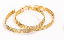 Load image into Gallery viewer, Bamboo Chloe Hoops
