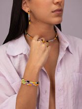 Load image into Gallery viewer, Aquarella Cobalt Hoops
